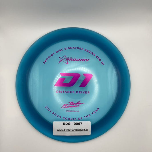 Prodigy - D1 Distance Driver - Gannon Buhr 2022 Signature Series 400