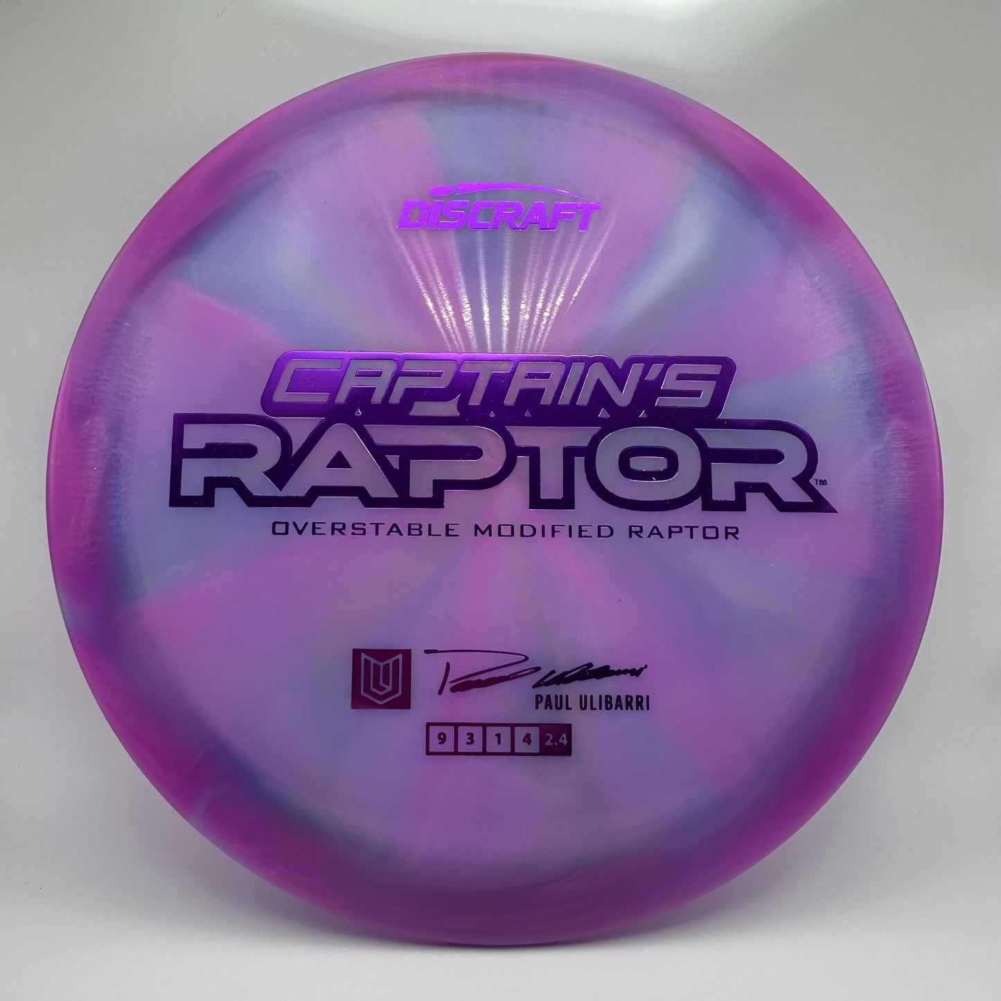 Discraft - Captain’s Raptor (Z-Swirl) 2025 Paul Ulibarri Tour Series