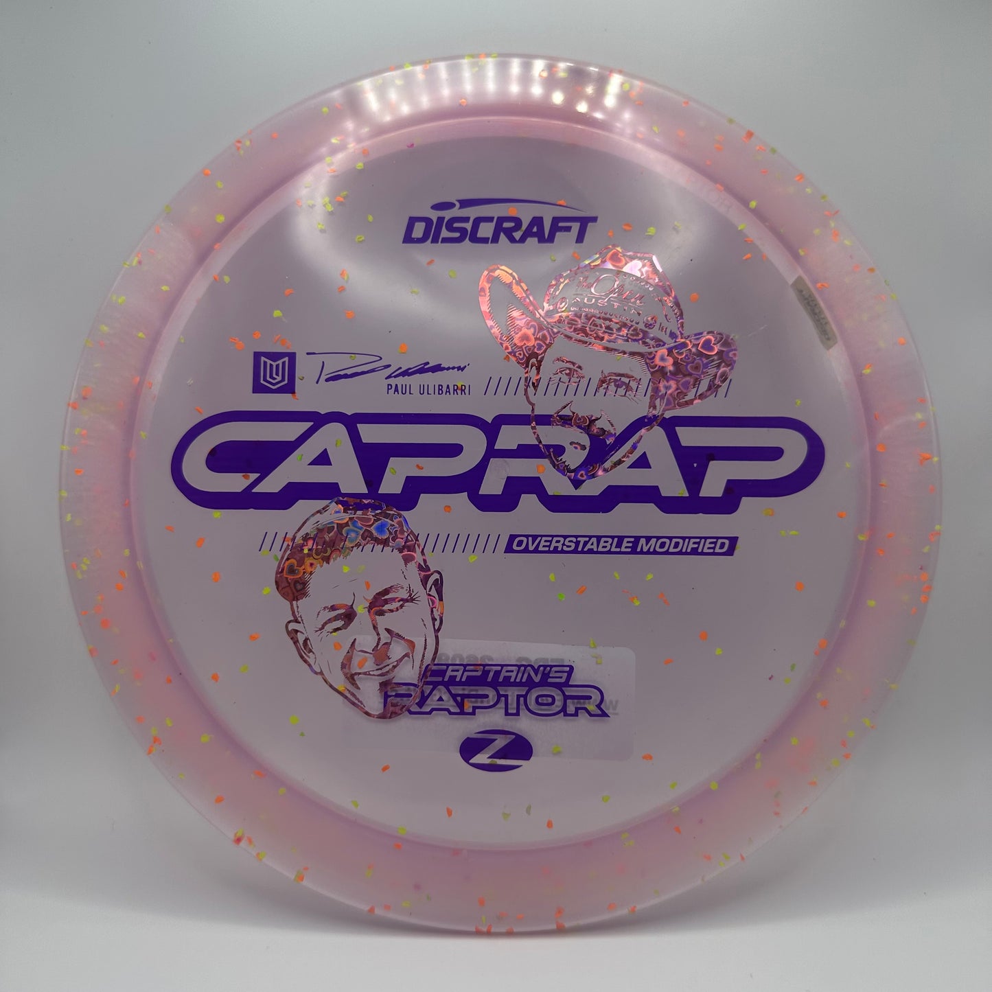 Discraft - Captain’s Raptor (Z-Confetti) 2026 Paul Ulibarri Limited Edition / Open Austin SE