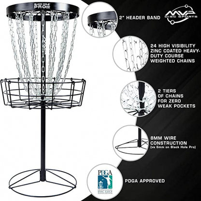 MVP - Black Hole PRO HD Basket Target (with Transit Bag)